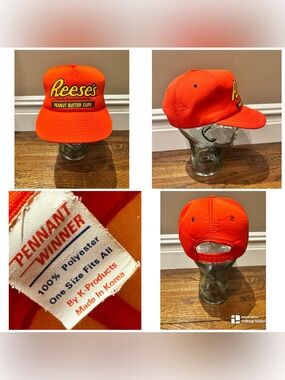 Vintage 80s K Products Reeses Peanut Butter Cups Hat